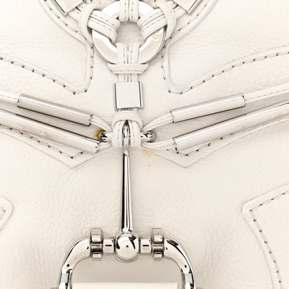 Gucci Calfskin Techno Horsebit Large Flap White 11 of 15