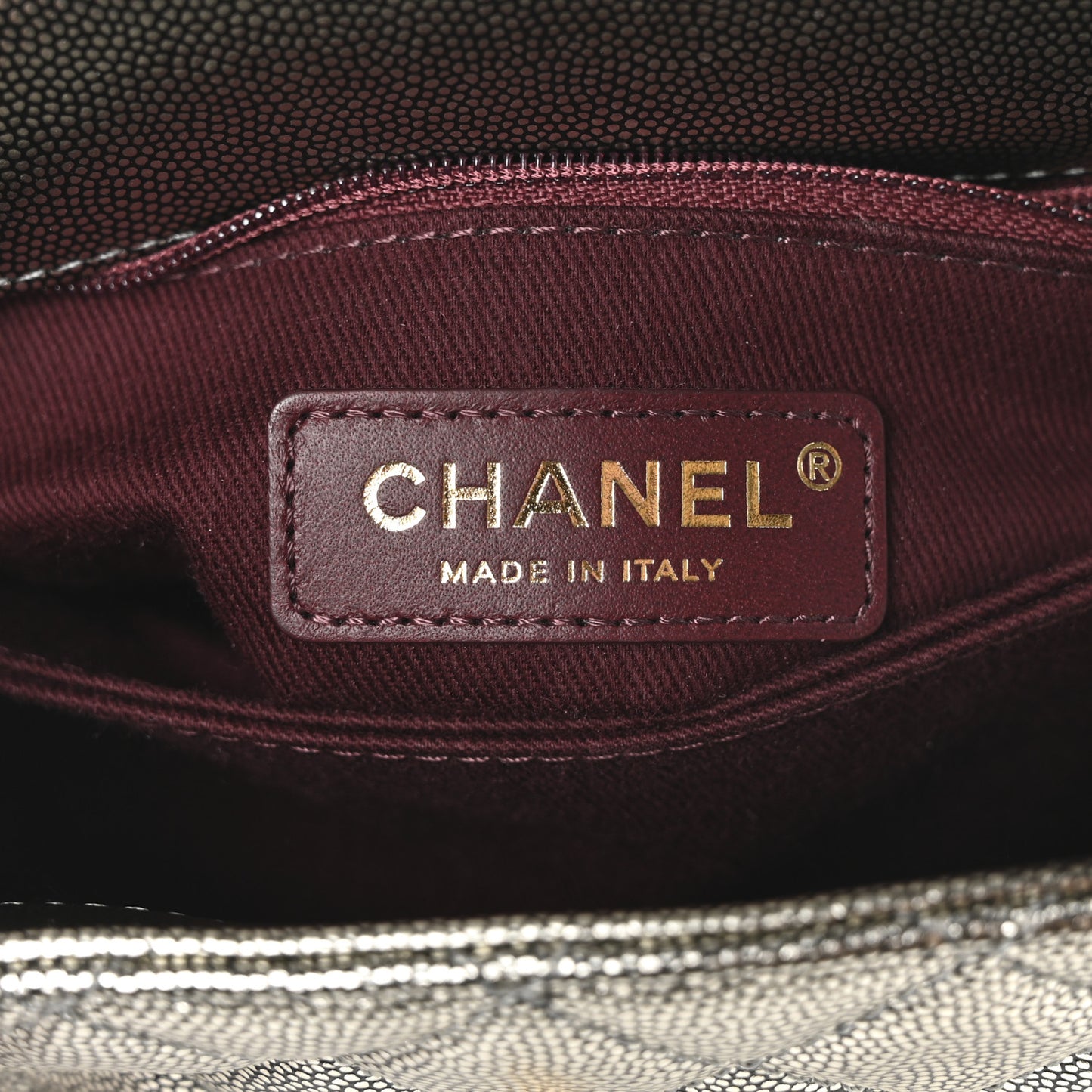 Metallic Caviar Quilted Mini Coco Handle Flap Silver