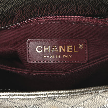Chanel Metallic Caviar Quilted Mini Coco Handle Flap Silver 6 of 10