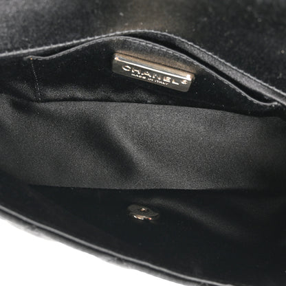 Chanel Satin Quilted Mini Rectangular Flap Black 5 of 10