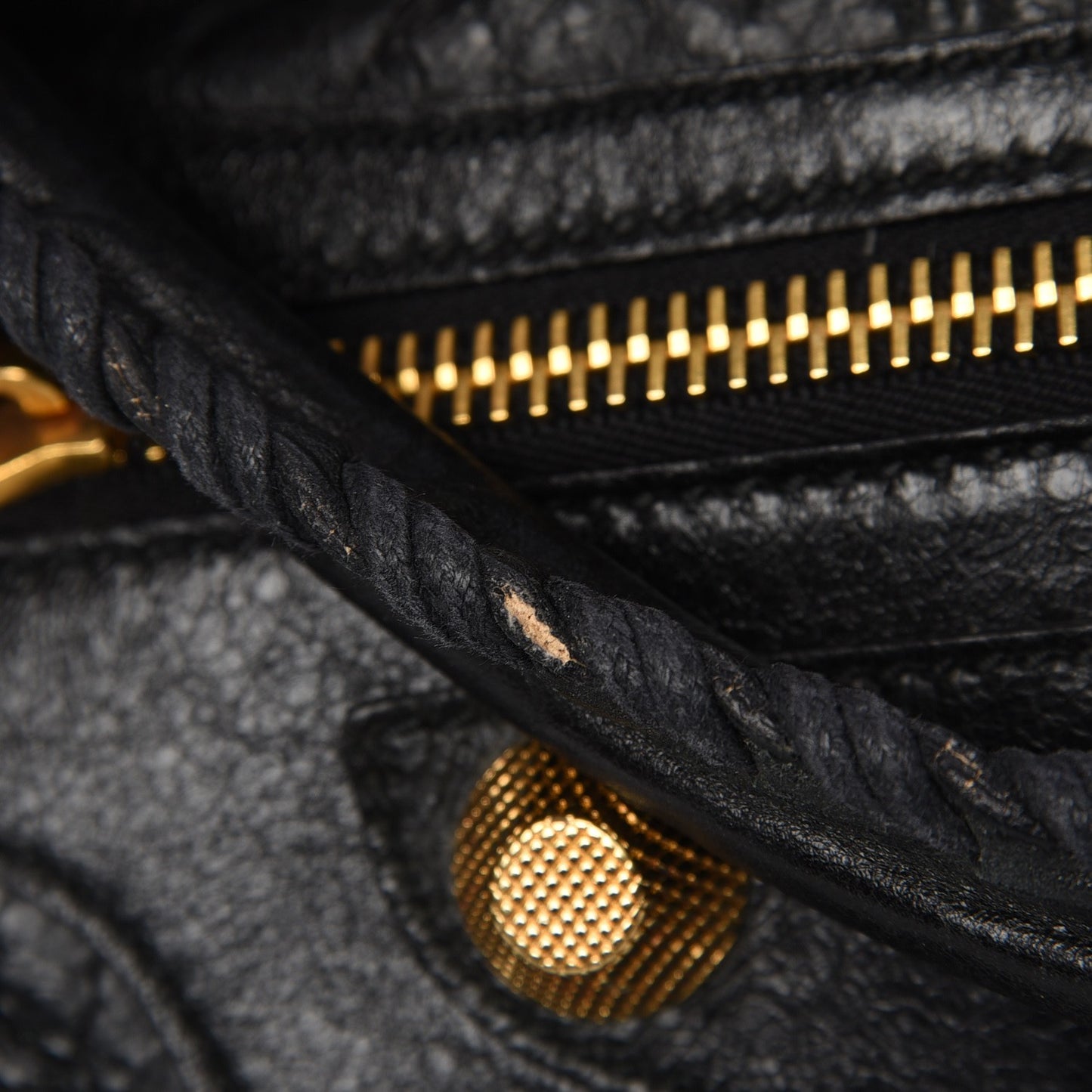 Agneau Giant 21 Gold Hardware Weekender Black