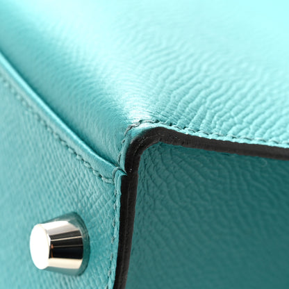 Hermes Epsom Kelly Sellier 32 Bleu Paon 12 of 13
