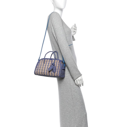 Jacquemus Raffia Le Petit Turismo Blue Natural 2 of 10