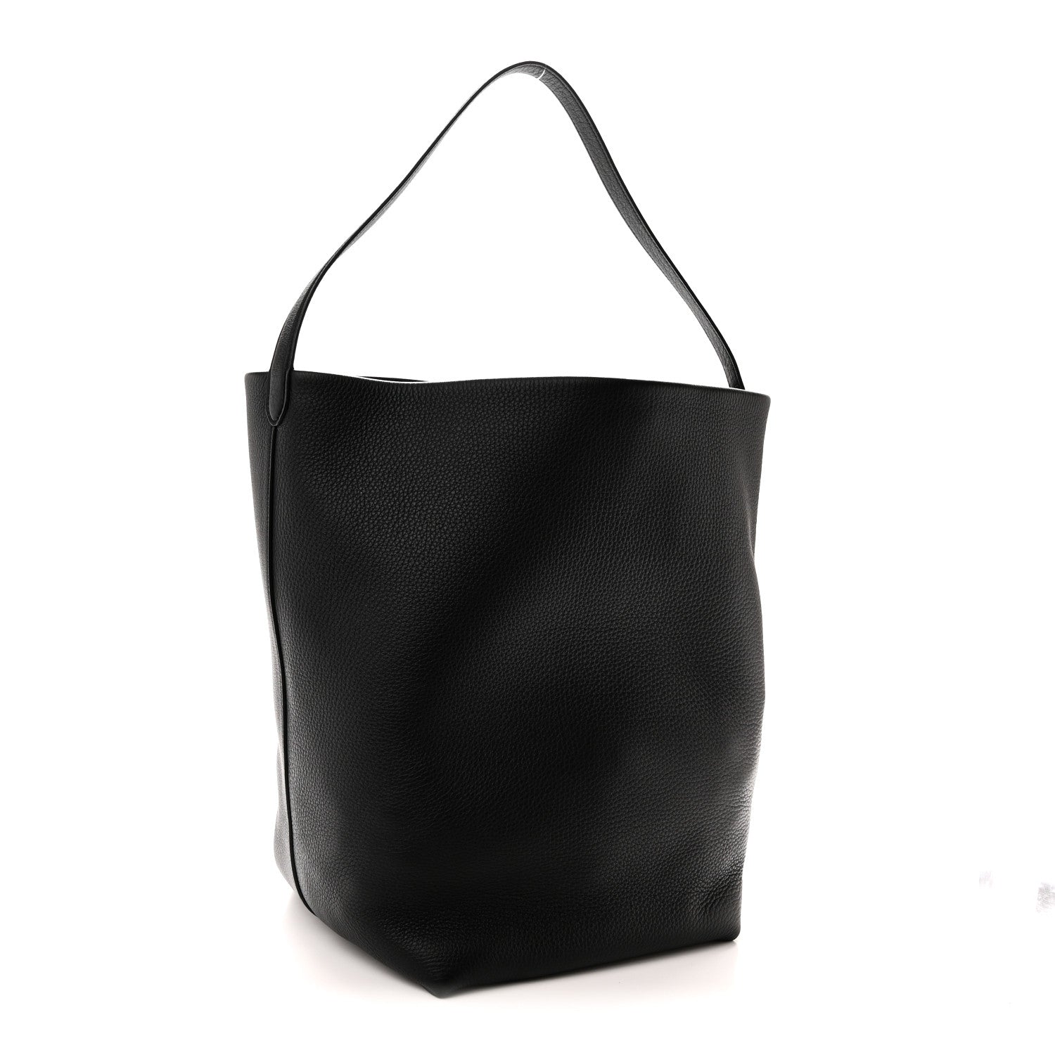 The Row Grained Calfskin Large N/S Park Tote Black 3 of 9