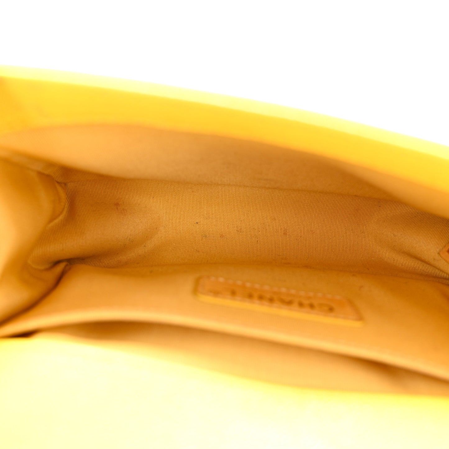 Caviar Quilted Small Boy Flap Yellow