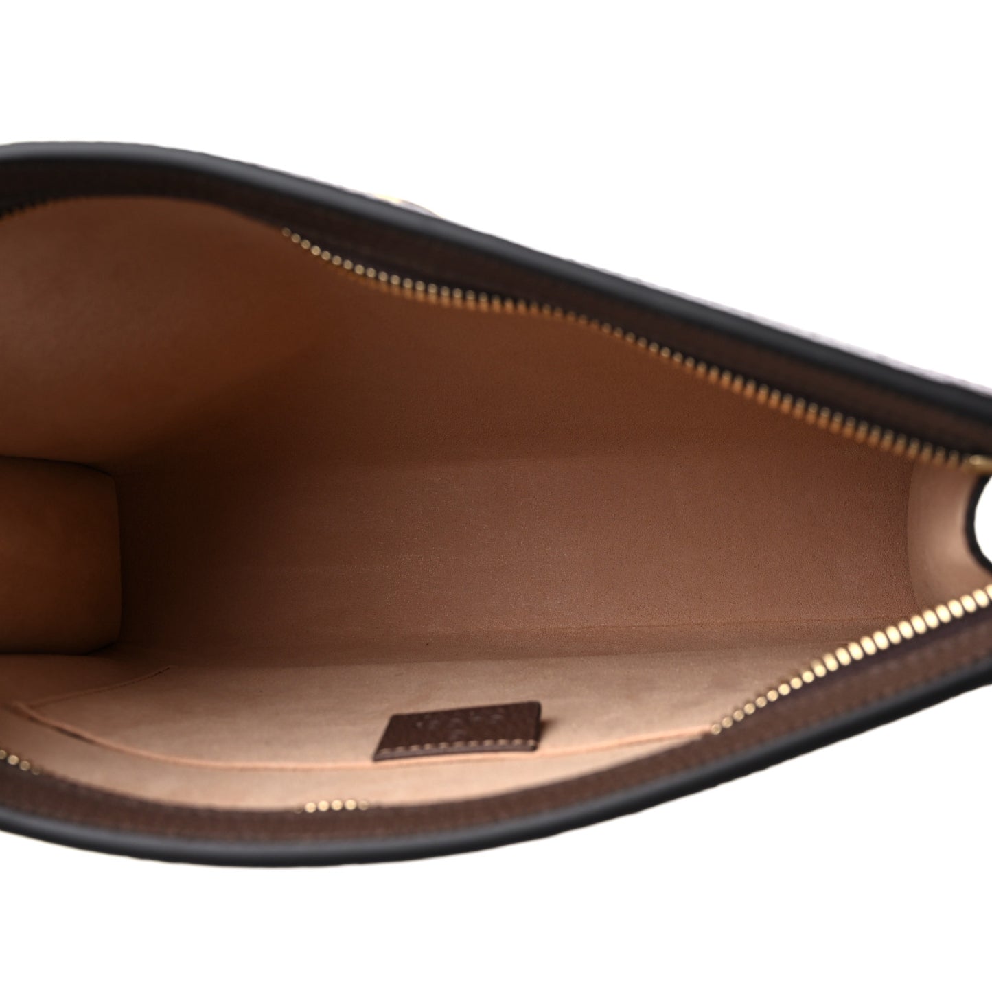GG Supreme Monogram Web Ophidia Pouch Brown