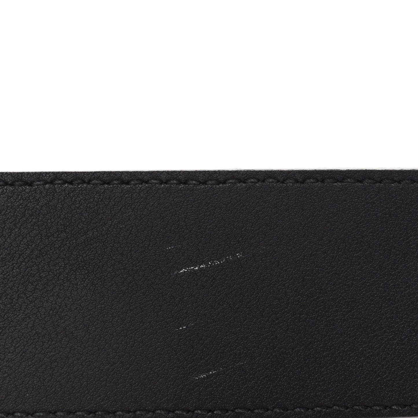 GG Supreme Monogram Selleria Calfskin Interlocking G 40mm Belt 95 38 Black Grey
