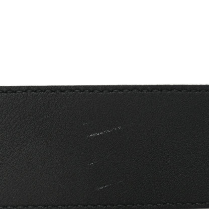 Gucci GG Supreme Monogram Selleria Calfskin Interlocking G 40mm Belt 95 38 Black Grey 6 of 8