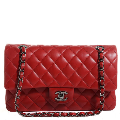 Chanel Lambskin Quilted Medium Double Flap Red 1 of 9