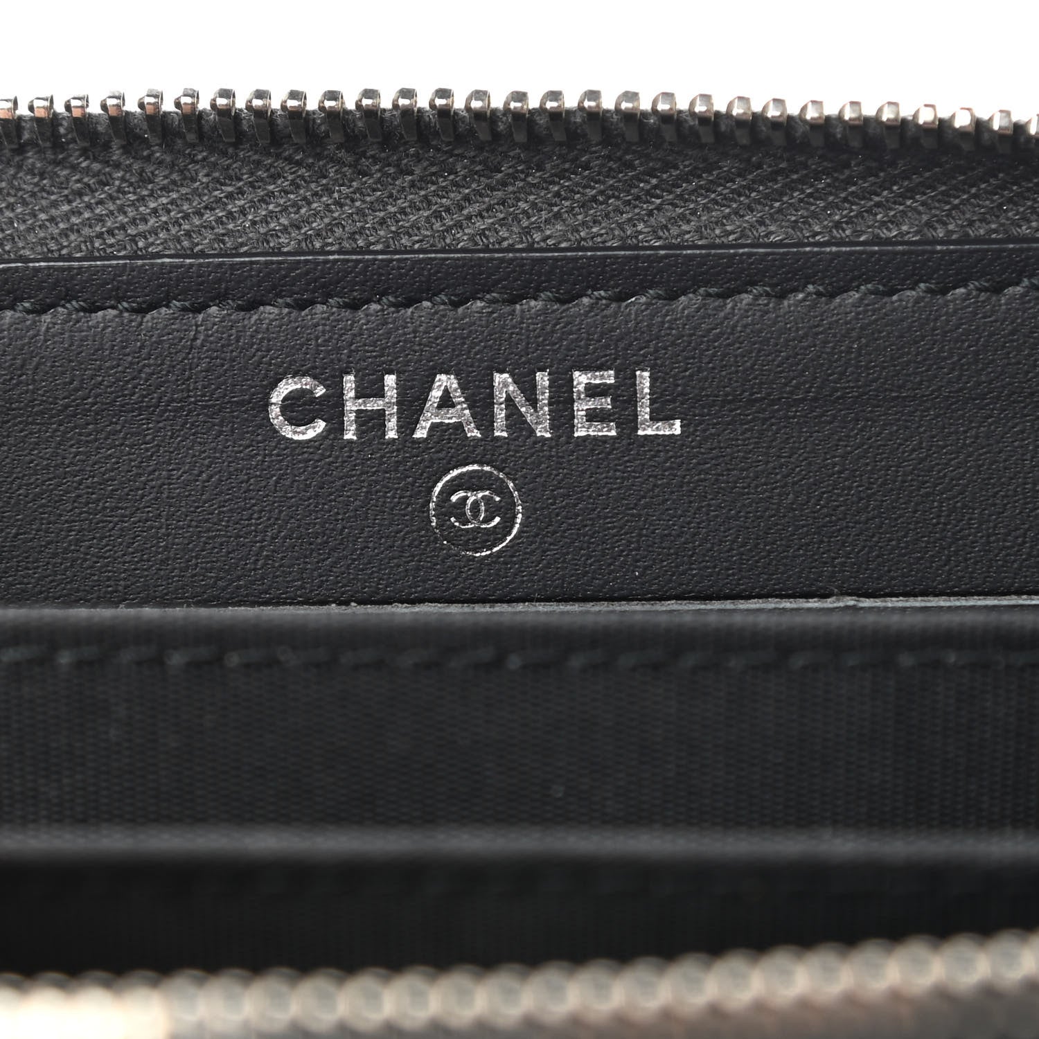 Chanel Lambskin Studded Small Timeless CC Zip Around Wallet Black 6 of 8