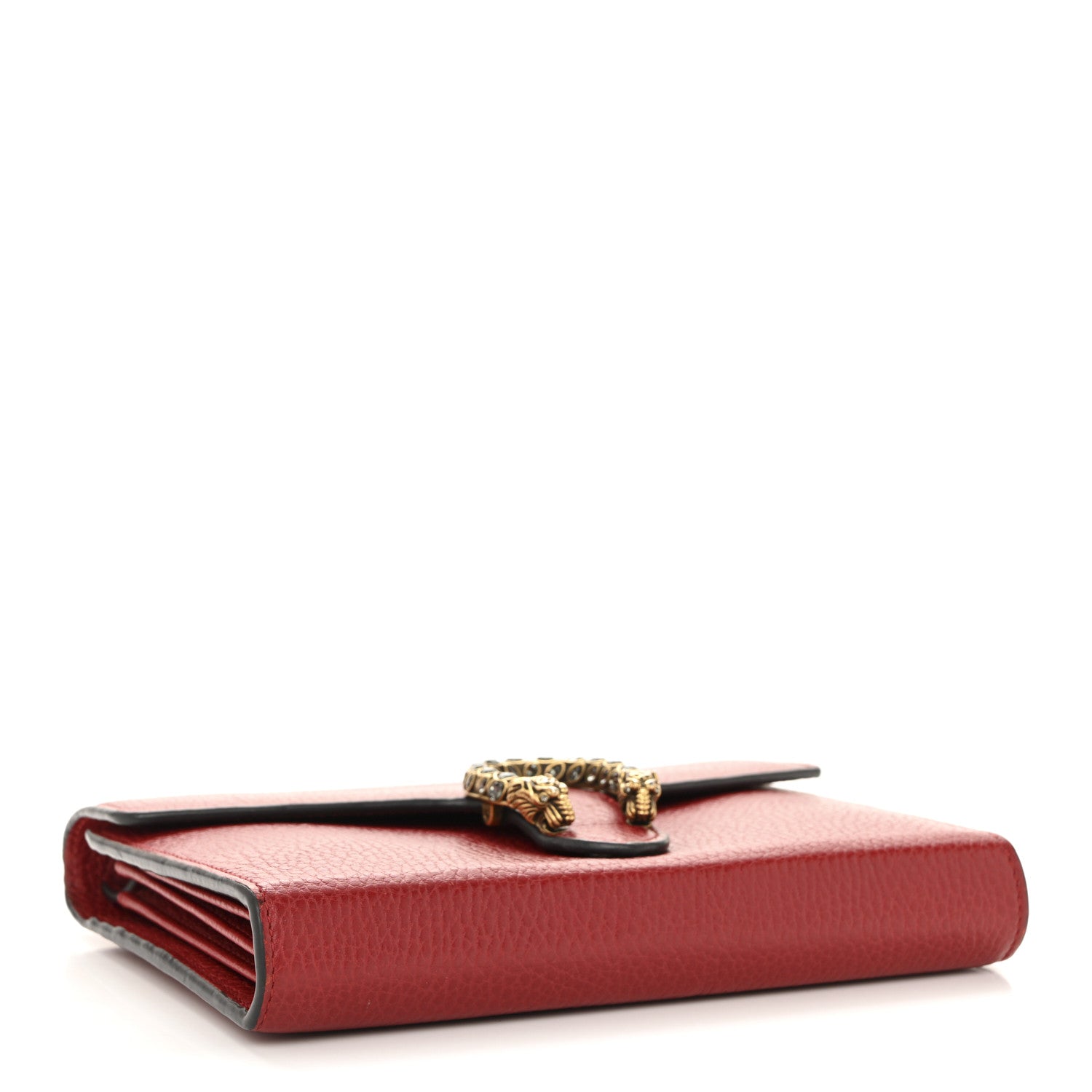 Gucci Calfskin Mini Dionysus Chain Wallet Hibiscus Red 4 of 13