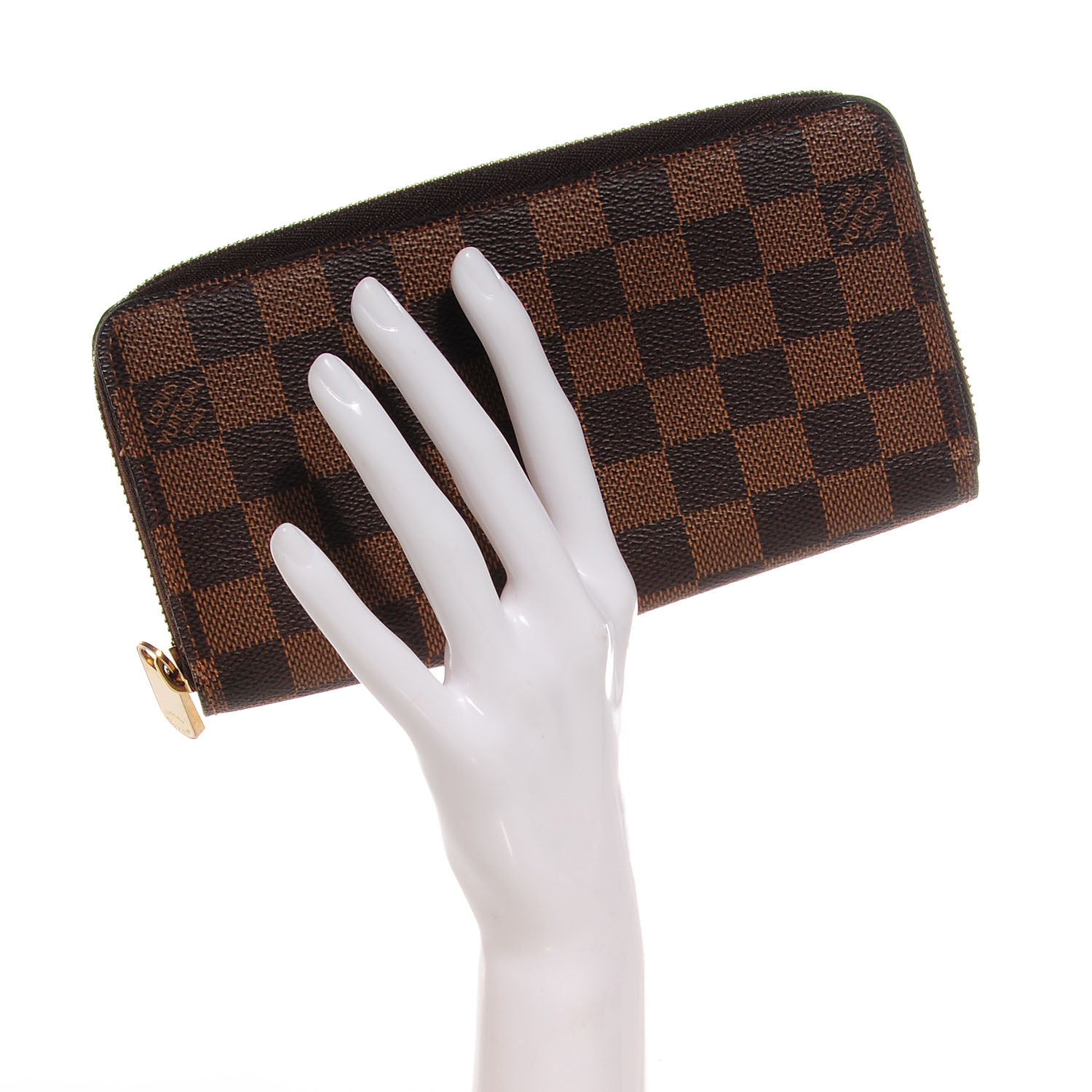 Louis Vuitton Damier Ebene Zippy Wallet 2 of 7