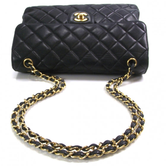 Lambskin Two-Sided Flap Navy