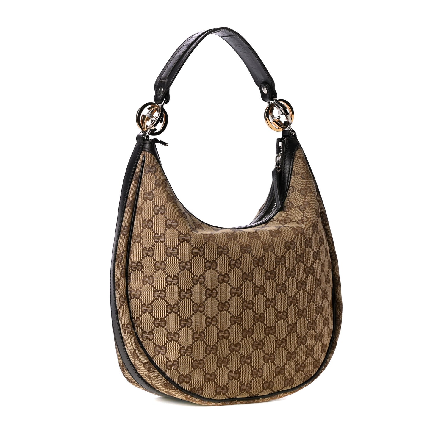 Monogram Medium GG Twins Hobo Black