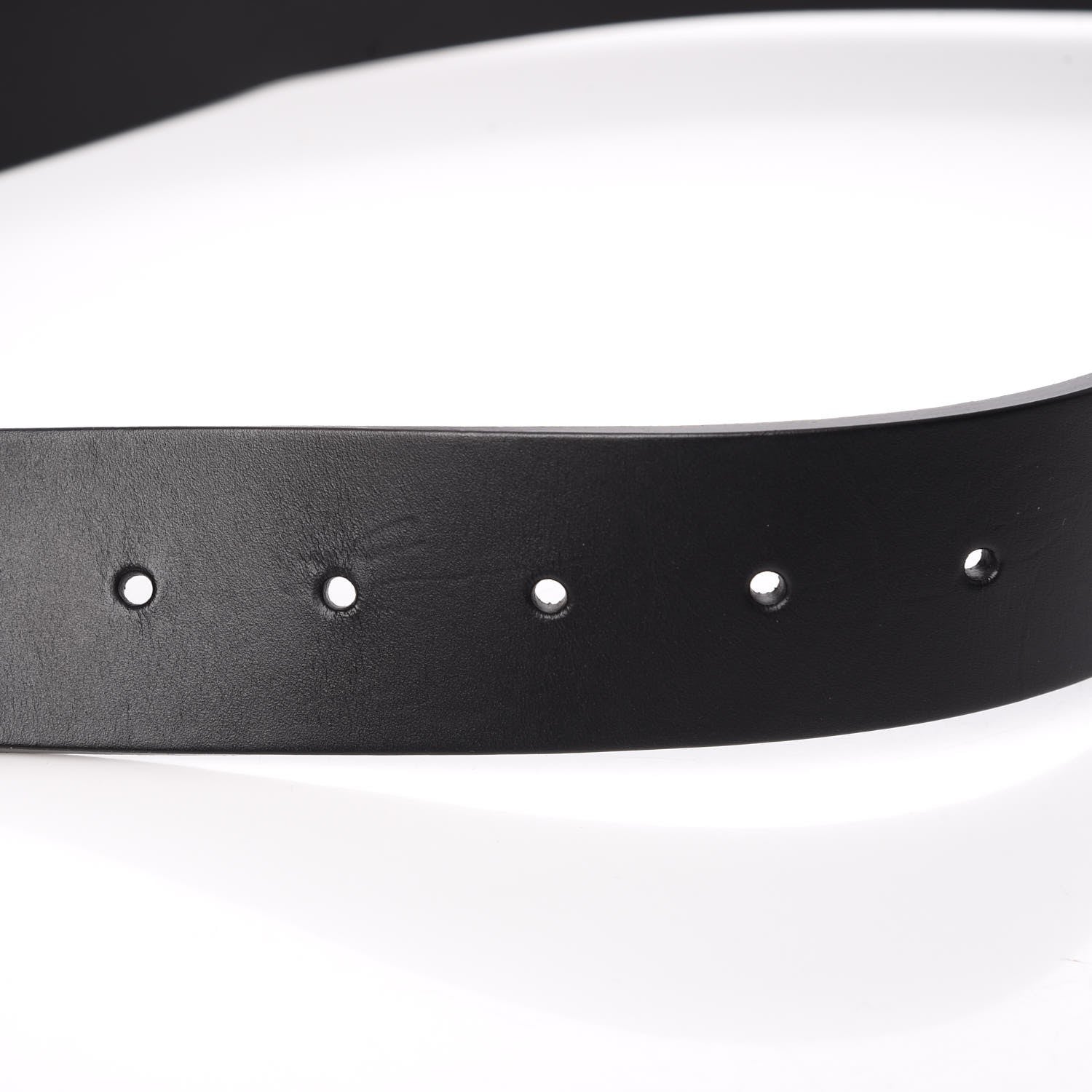 Gucci Calfskin Bi Color Interlocking G Belt 90 36 Black 5 of 7