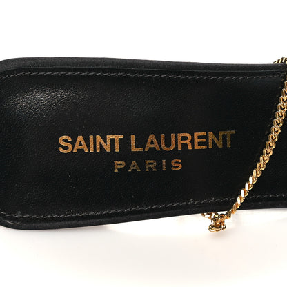 Saint Laurent Crepe Satin Ankle Strap Melody Sandals 38 Black 7 of 7