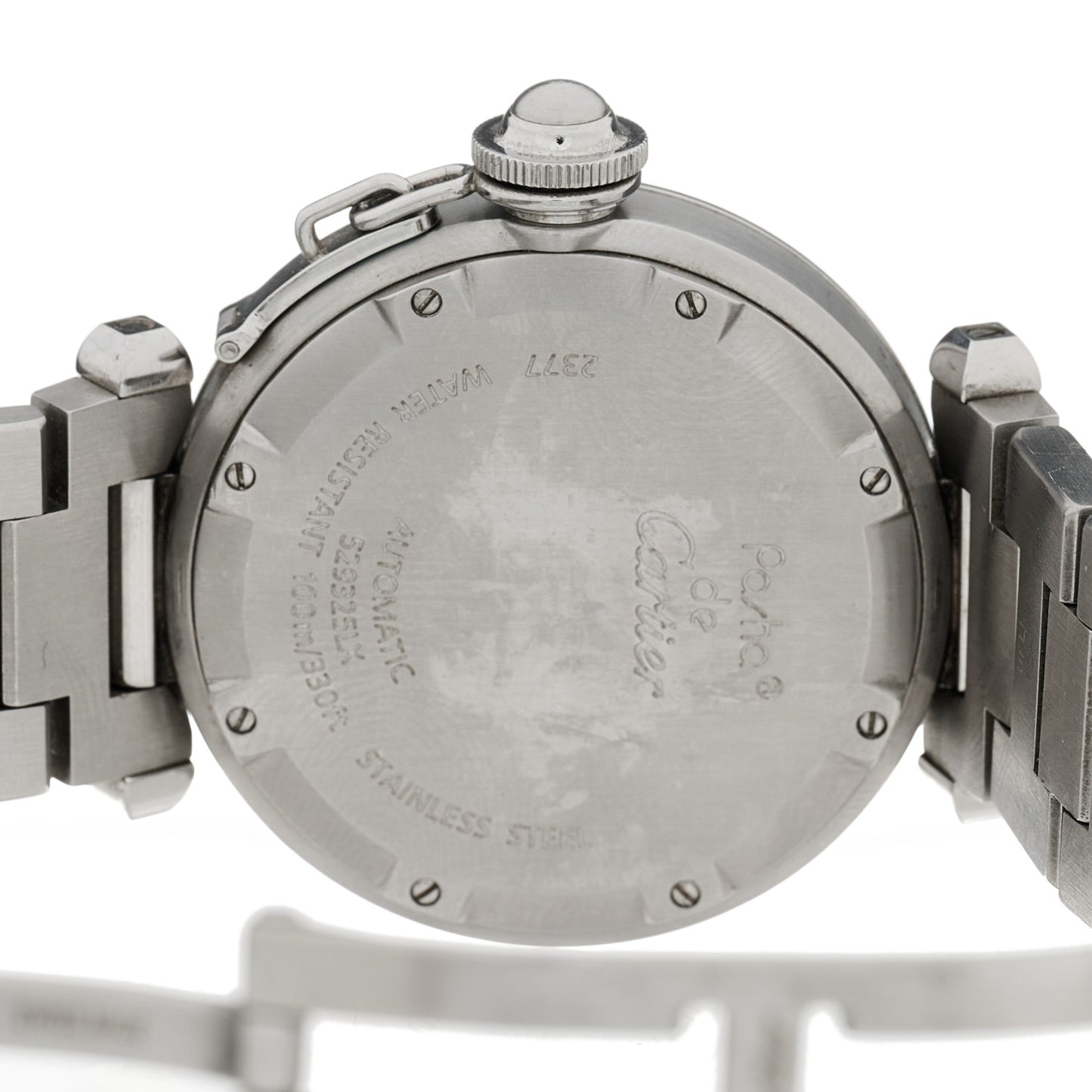 Stainless Steel 35mm Pasha GMT Automatic Watch Black