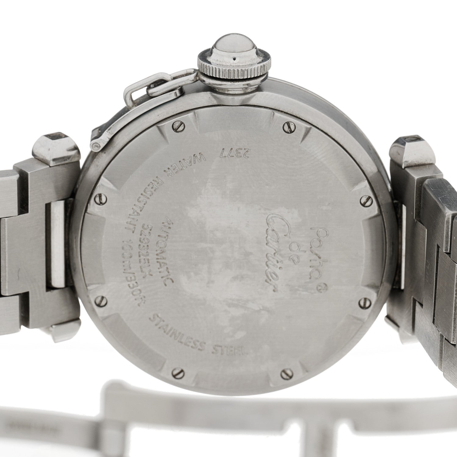 Cartier Stainless Steel 35mm Pasha GMT Automatic Watch Black 4 of 4