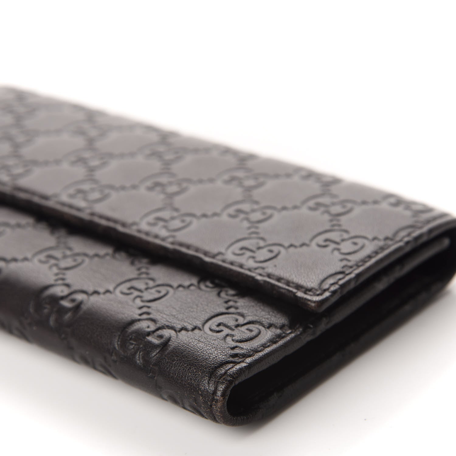 Gucci Guccissima Continental Flap Wallet Chocolate 7 of 9