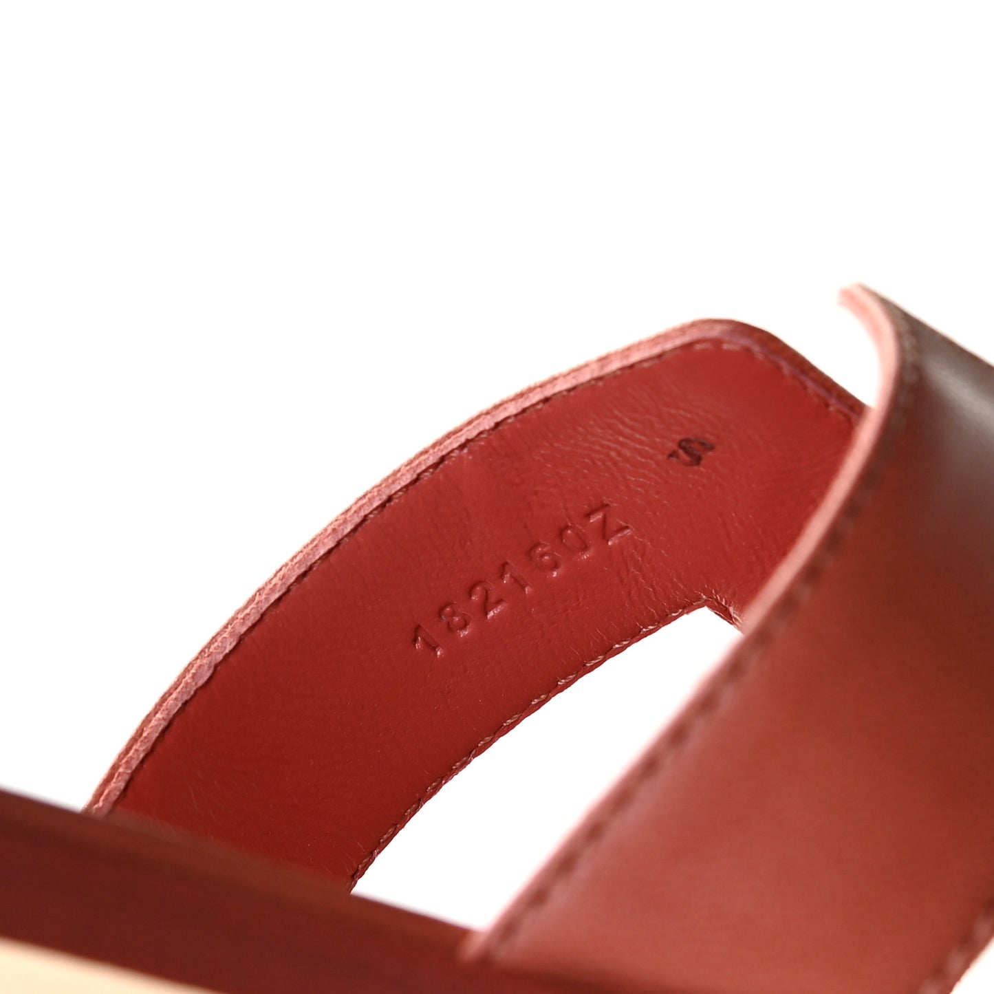 Chevre Oran Sandals 38.5 Rouge Blush