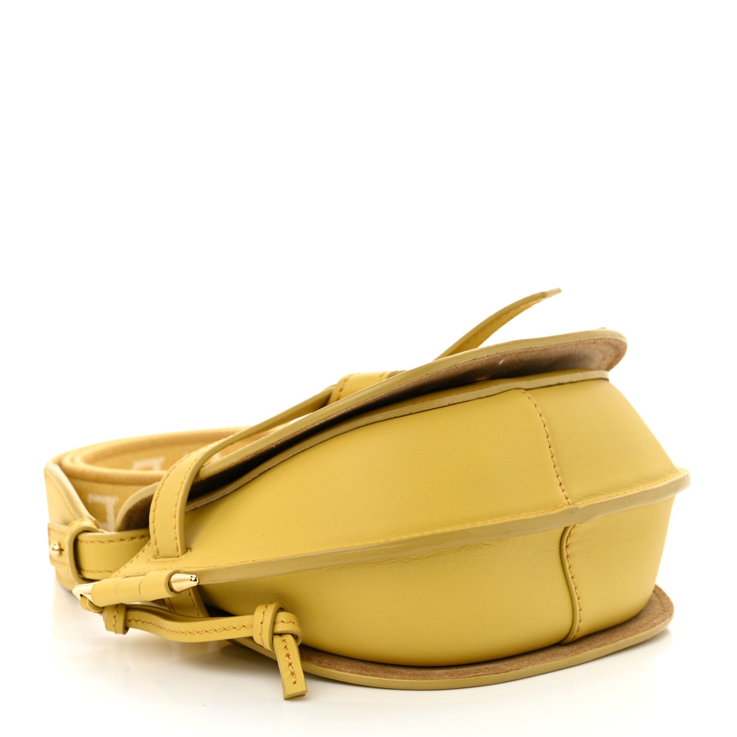Loewe Calfskin Jacquard Mini Gate Dual Bag Dark Yellow 4 of 10