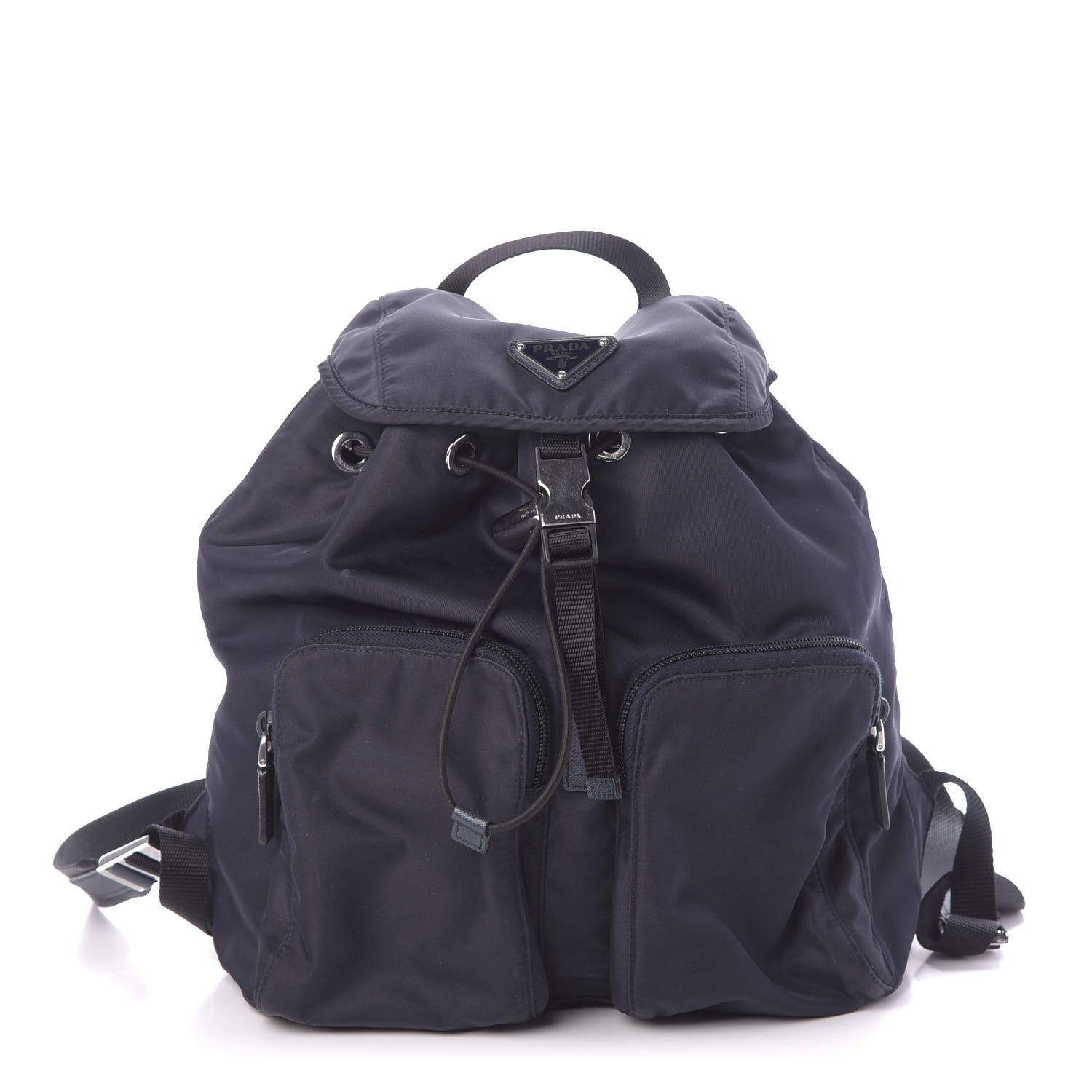 Prada Nylon Vela Medium Backpack Bleuette 1 of 11