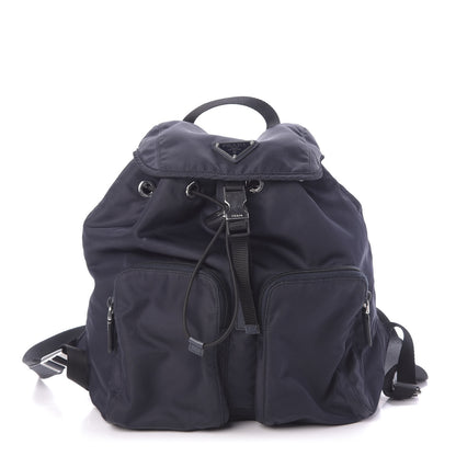 Prada Nylon Vela Medium Backpack Bleuette 1 of 11