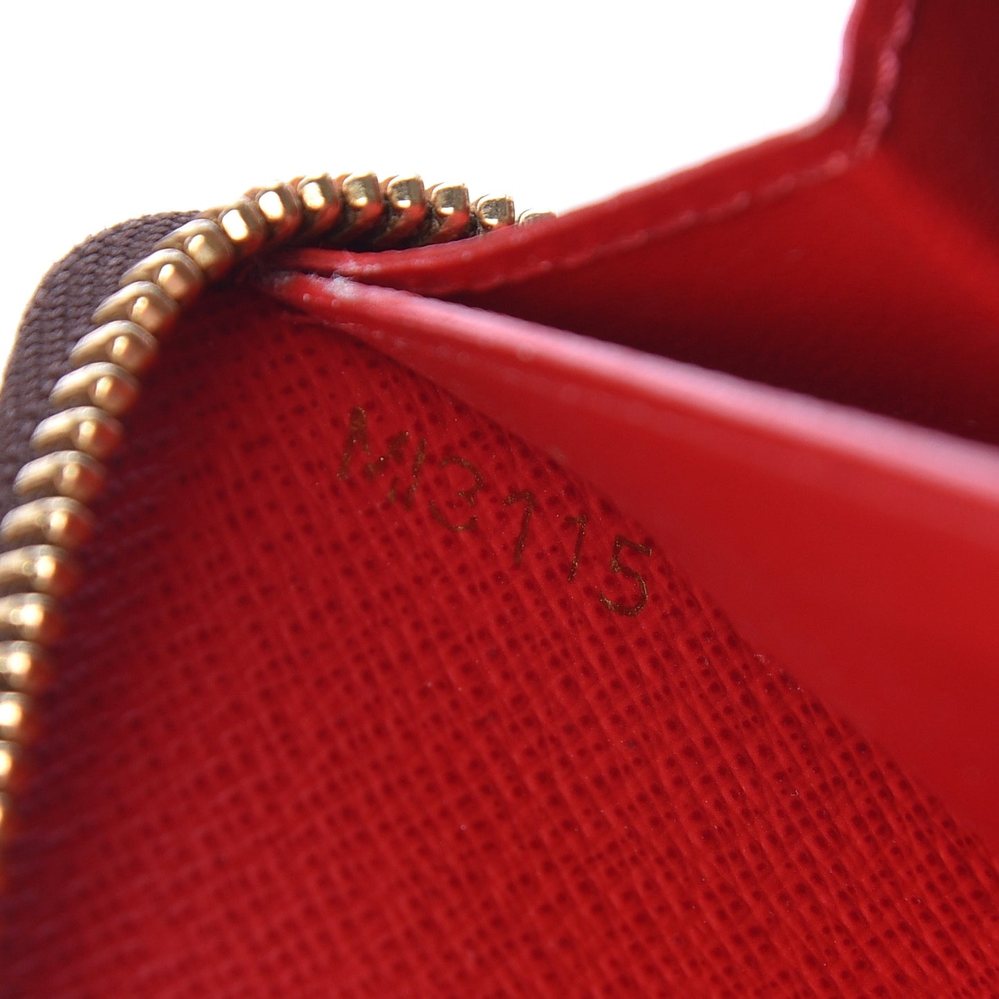 Damier Ebene Clemence Wallet Cherry