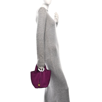 Hermes Taurillon Clemence Picotin Lock 18 PM Anemone 2 of 13