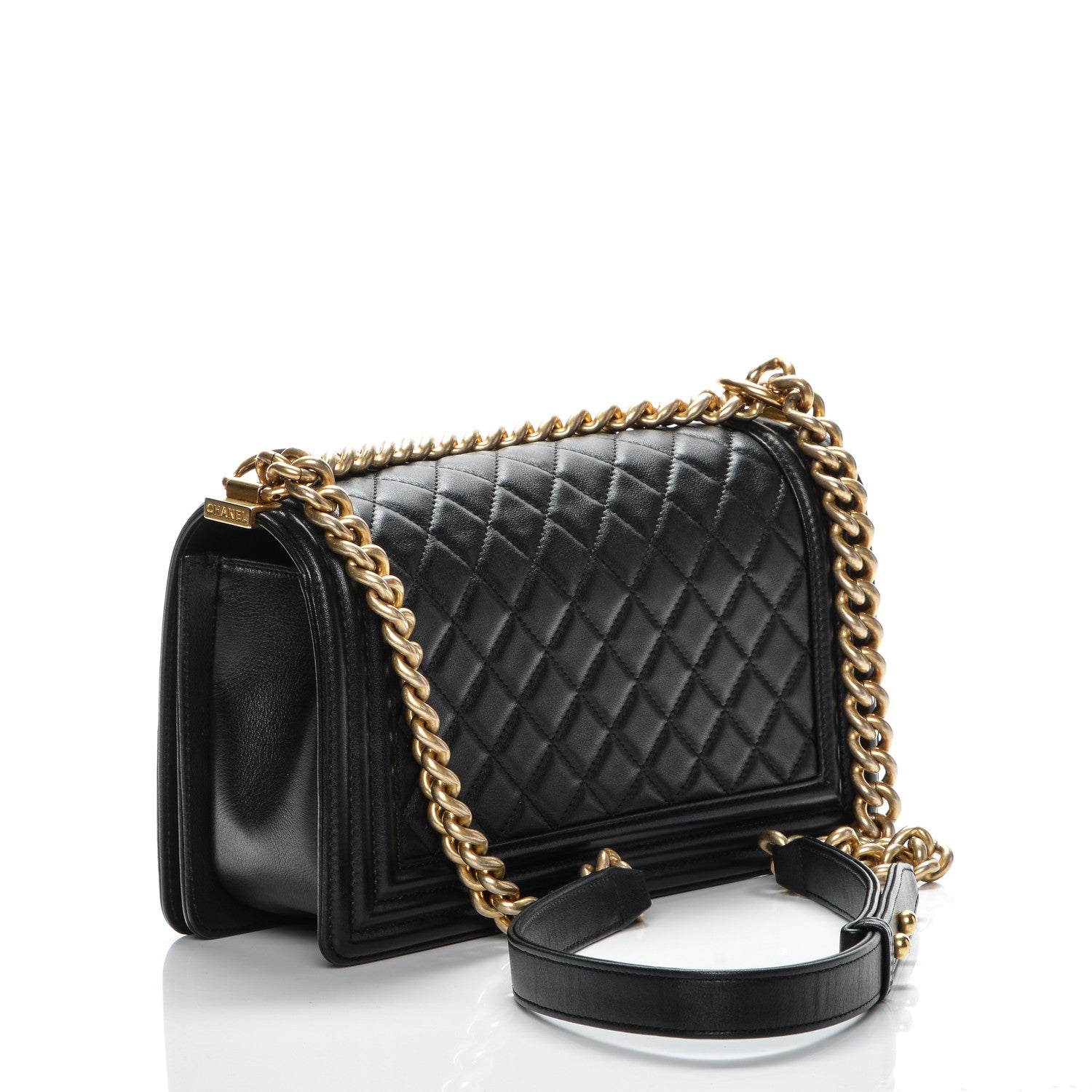 Chanel Calfskin Quilted Medium Boy Flap Black 3 of 7