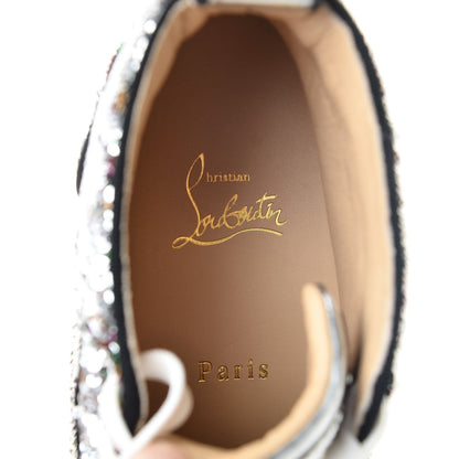 Christian Louboutin Womens Metallic Sequin Bip Bip Orlato Flat Sneakers 40 Multicolor 8 of 10