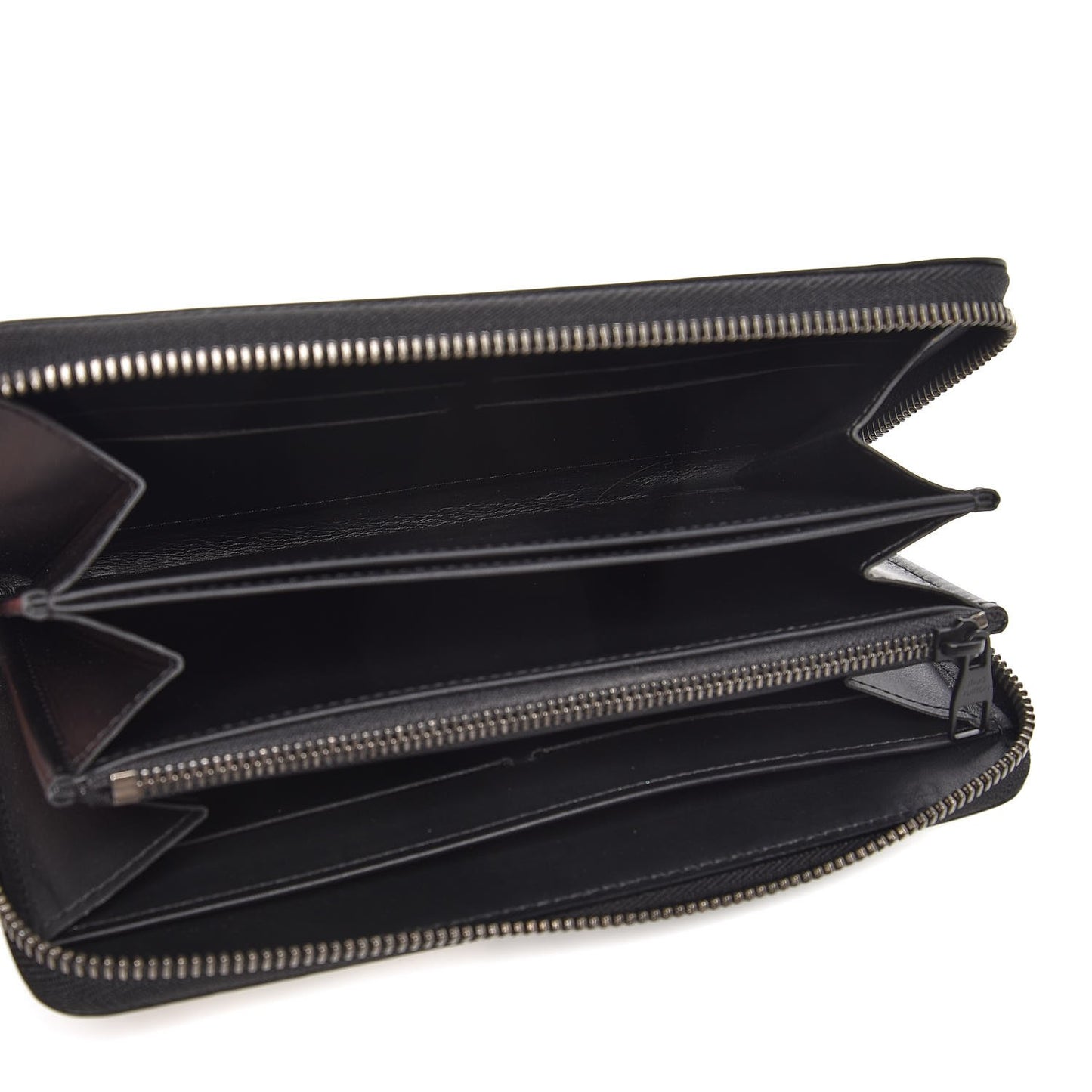 Calfskin Zippy Wallet Graphic Print