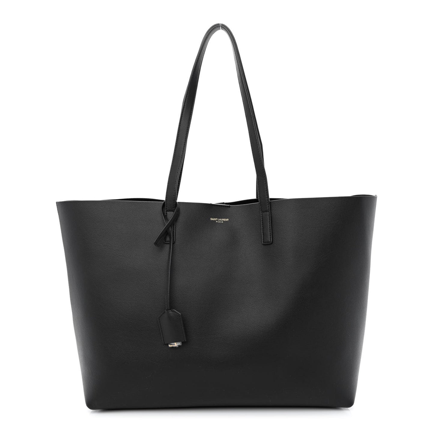 Calfskin Large Shopping Tote Black