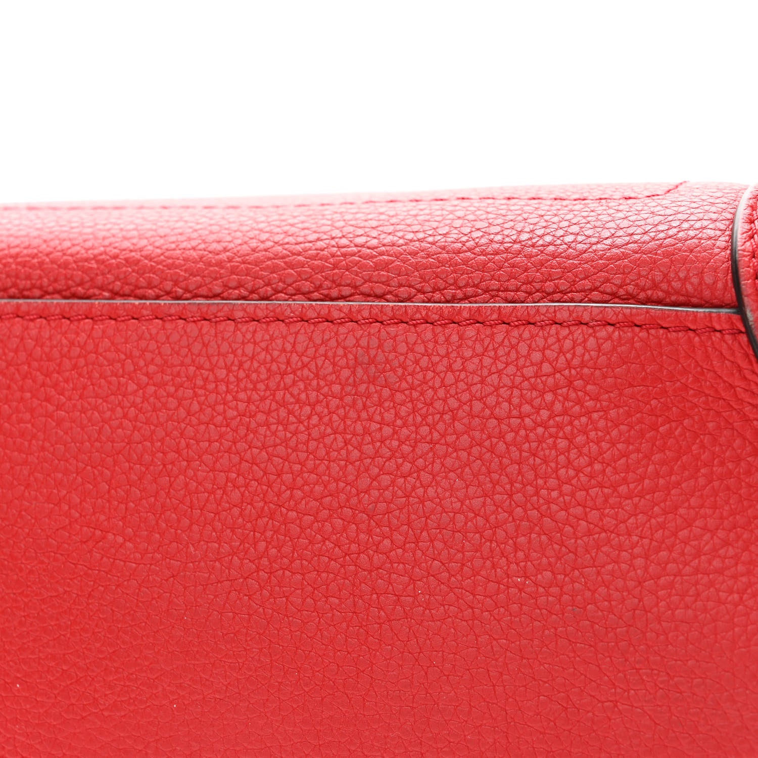 Celine Drummed Calfskin Micro Luggage Coquelicot 10 of 17