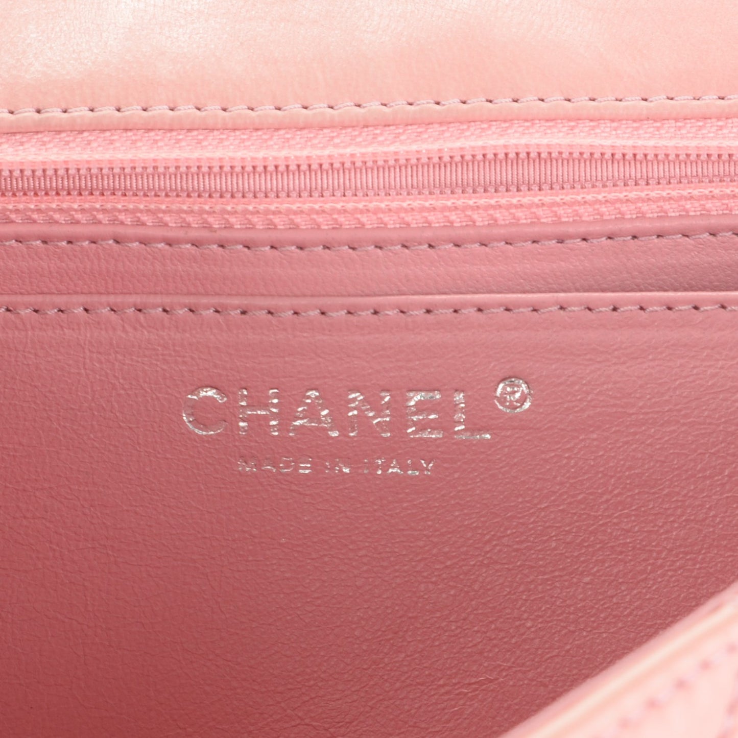 Lambskin Quilted Jumbo Single Flap Light Pink