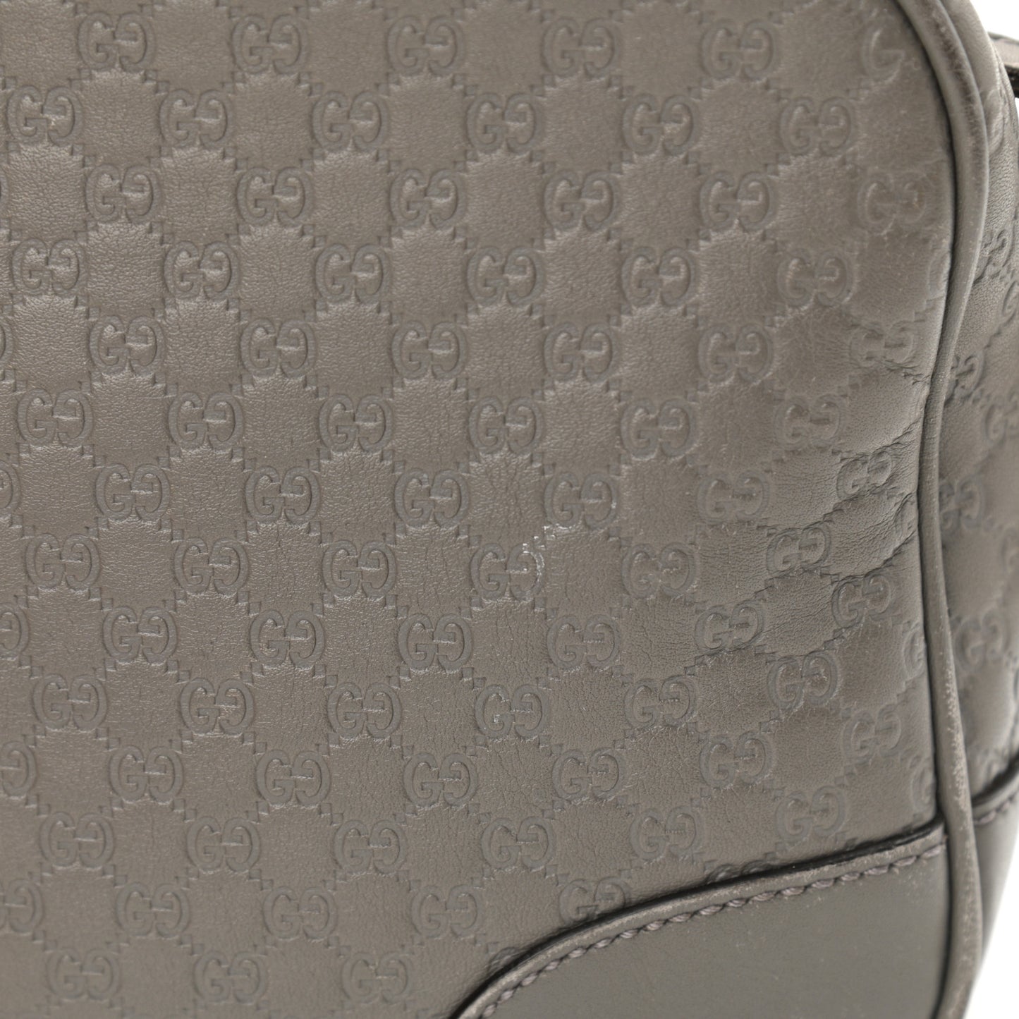 Microguccissima Mini Bree Messenger Bag Grey