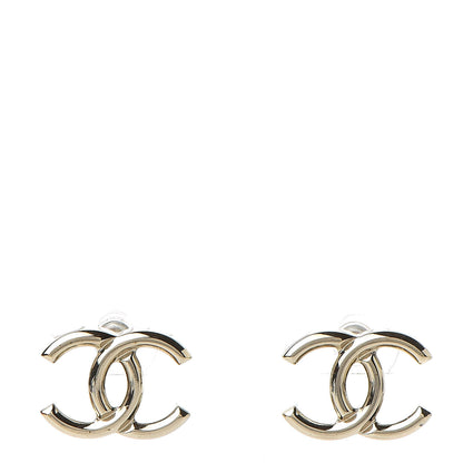 Chanel Metal CC Earrings Gold 1 of 7