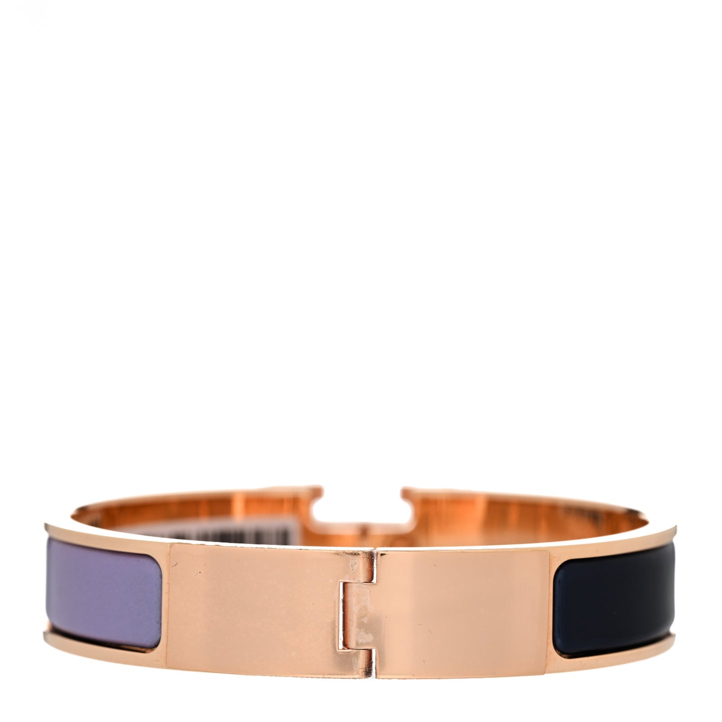 Enamel Narrow Fusion Clic Clac H Bracelet PM Lilas Ultramarine