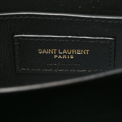 Saint Laurent Grain de Poudre Mini Classic Monogram Cassandra Top Handle Black 6 of 10