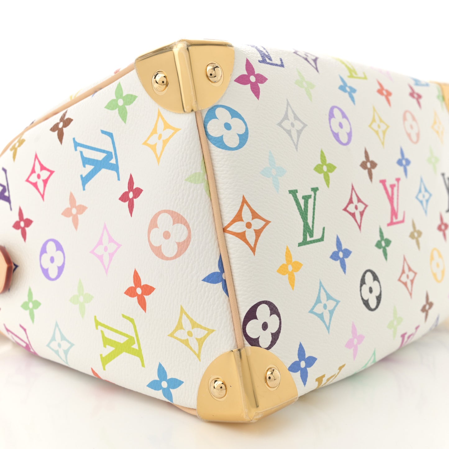 LV X TM Monogram Multicolor Speedy Bandouliere 25 White