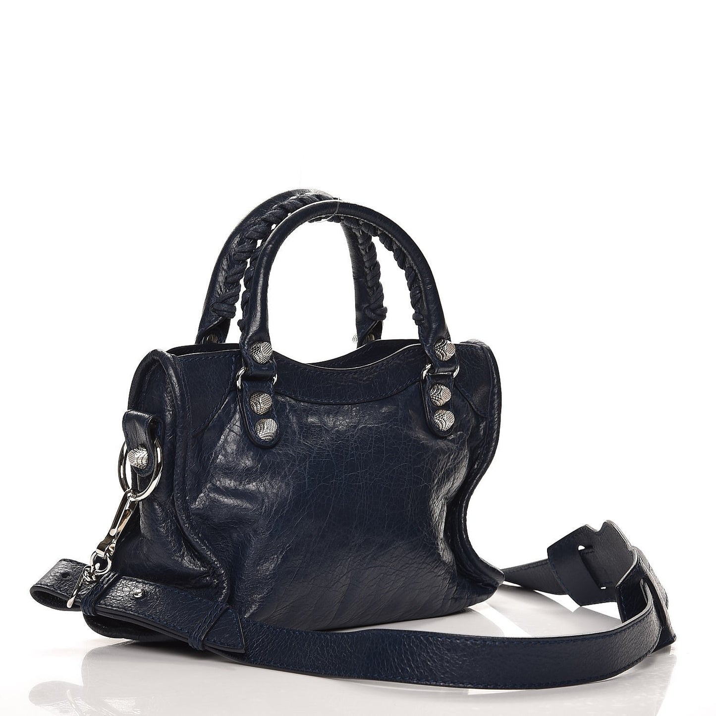 Agneau Giant 12 Silver Hardware Mini City Bleu Obscur