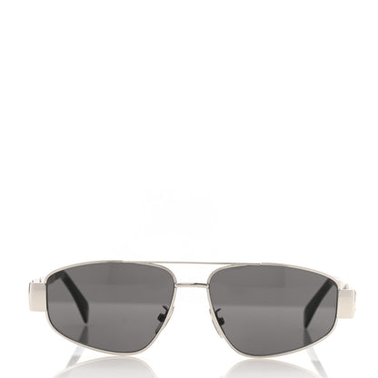 Celine Metal Triomphe 03 Sunglasses CL40281U Silver Smoke 2 of 7