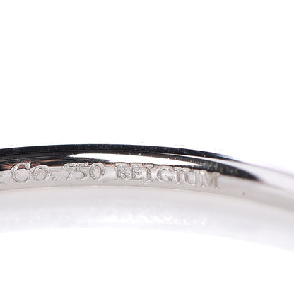 Tiffany 18K White Gold Tsavorite Metro Ring 60 9 4 of 5