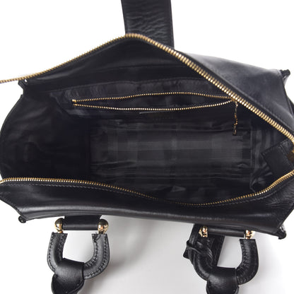 Burberry Calfskin Quilted Manor Tote Black 5 of 9