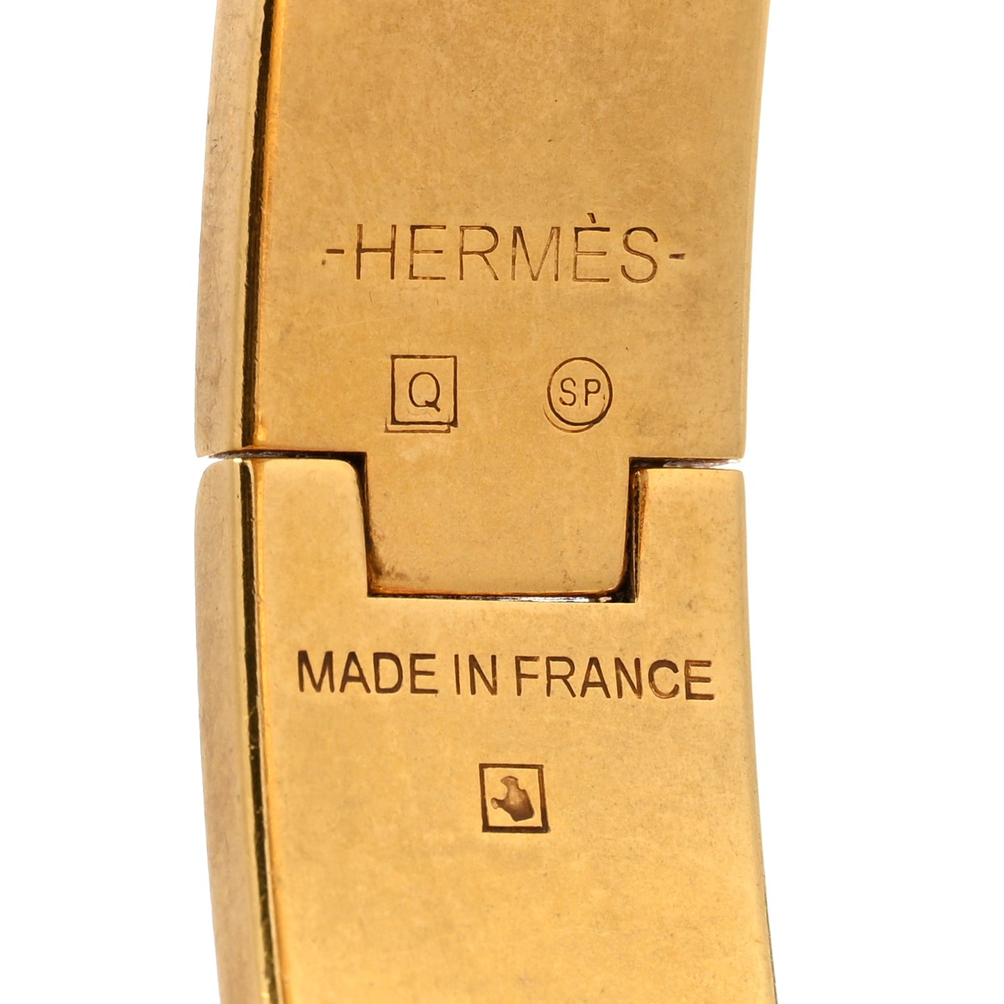 Enamel Narrow Clic Clac H Bracelet PM White