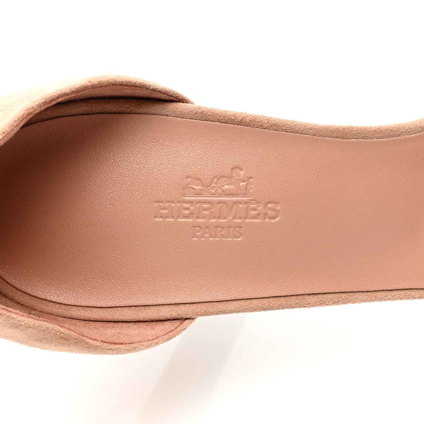 Suede Goatskin Crystal Joy 105 Sandals 39 Nude