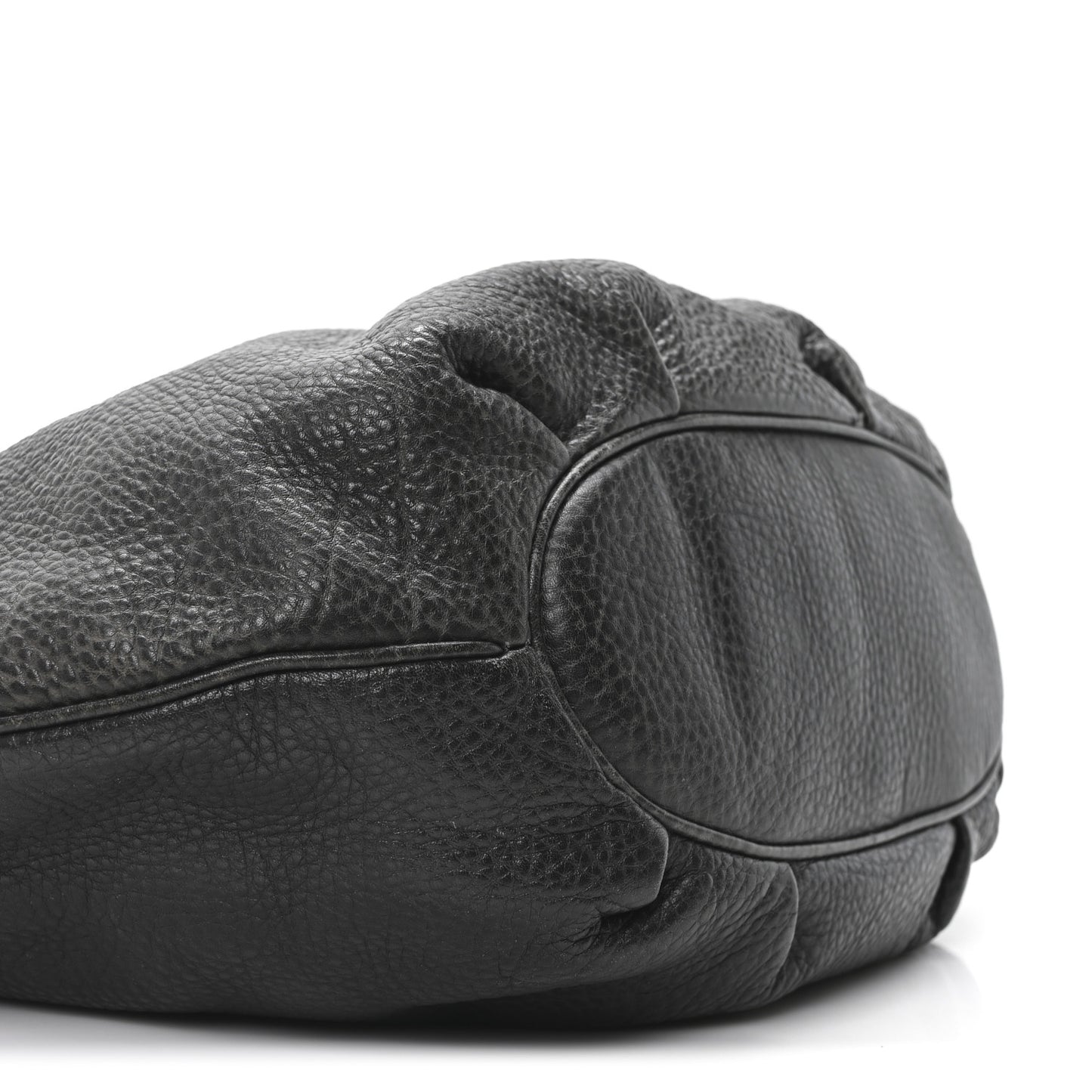 Pebbled Calfskin Medium Pelham Hobo Black