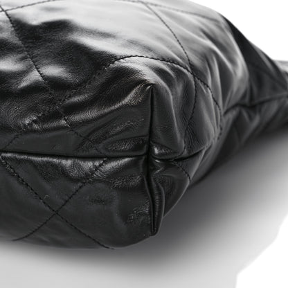 Chanel Shiny Calfskin Quilted Small Chanel 22 Black 7 of 12