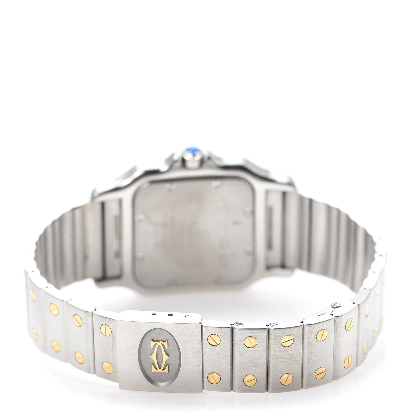 Stainless Steel 18K Yellow Gold 29mm Santos De Galbee Quartz Watch