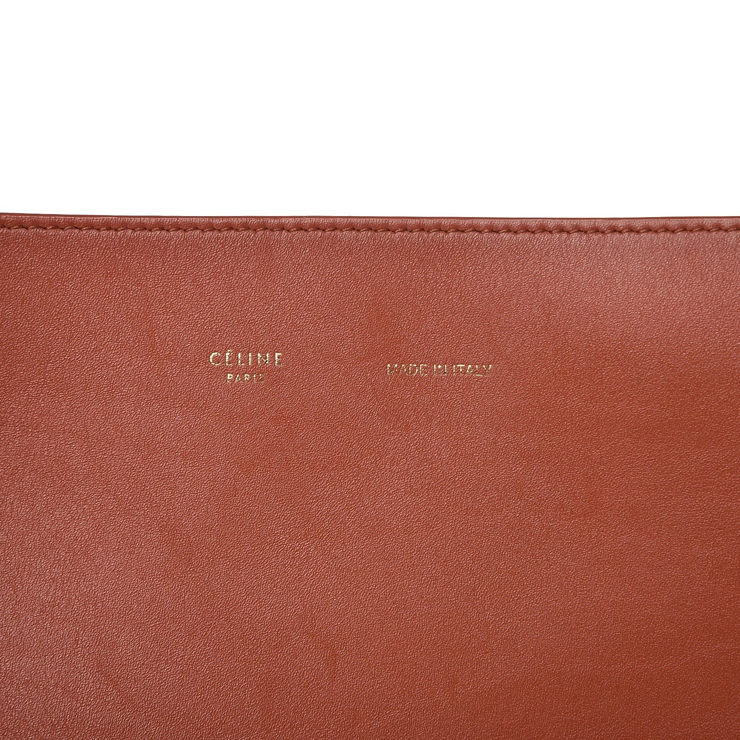 Smooth Calfskin Felt Zebra Printed Oversized Twisted Cabas Chalk Brick